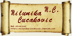 Milunika Čučaković vizit kartica